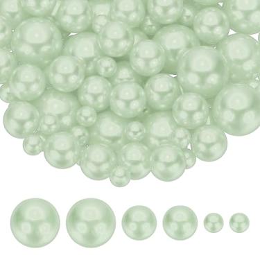 Imagem de PATIKIL Contas de pérolas falsas de 8/14/20 mm, 150 peças, enchimento de vaso, contas redondas para festa, aniversário, casamento, decoração de mesa, caixa de presente, verde claro