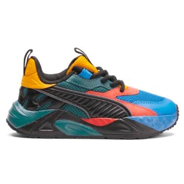 Imagem de PUMA Tênis infantil masculino Rs-Trck cor cadarço casual - preto, Preto, 11 Big Kid