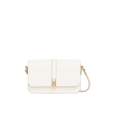 Imagem de Tommy Hilfiger Bolsa Libre com alça transversal ajustável, Seda marfim, One Size, Bolsa tiracolo Libre com alça transversal ajustável