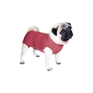 Imagem de Roupa Protetora Pós Cirúrgica Pug Pet Med PP, Rosa