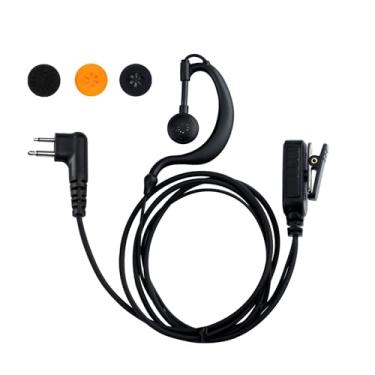 Imagem de Fone de ouvido Walkie Talkie com microfone, design seguro em forma de G para rádios bidirecionais Retevis RT22/RT68/RT21/H-777/RT86, compatível com rádios bidirecionais Baofeng UV-5R/888S/Kenwood
