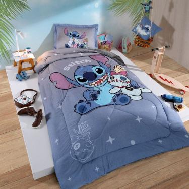 Imagem de Edredom De Plush Infantil Disney Stitch Relax 160x240cm - Plush Stitch Relax