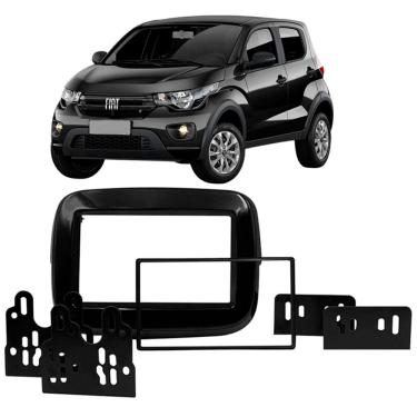 Imagem de Moldura 2 Din Mobi 2016 à 2025 Black Piano Painel Central Multimidia 6.2 e 7 Polegadas Som Mp5