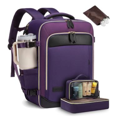 Imagem de Mochila de viagem LOVEVOOK 40L para mulheres com cubos de embalagem de 17"