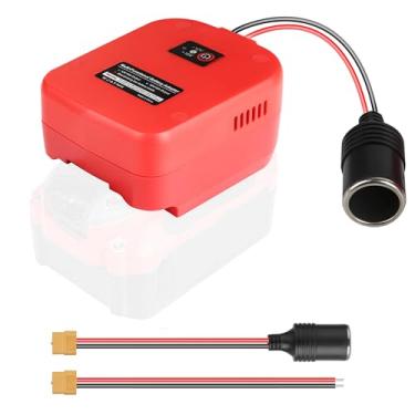 Imagem de Fiihio Adaptador de bateria para Power Wheels compatível com bateria Craftsman de 20 V, conversor de energia de 20 V a 12 V com USB e tipo C, soquete de isqueiro com porta XT60 para brinquedo RC DIY