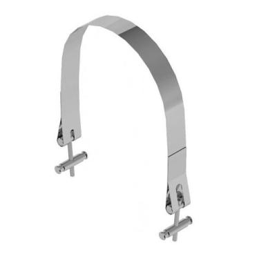 Imagem de Cinta Inox Tanque Combustível Oval Kit Fixação Bepo