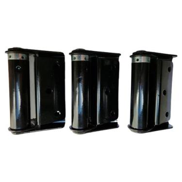 Imagem de Kit Dobradiça Para Porta Corta Fogo Preta Com 3 Unidades - DISAFE