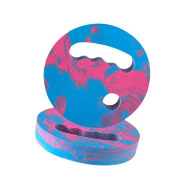 Imagem de Dynwave Discos de Exercício Aquático Equipamento Aeróbico Leve Flutuabilidade Fácil de Segurar Resistência Subaquática Prancha de Natação para Piscina Praia, Rosa Azul