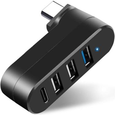 Imagem de VIENON Hub USB C de 4 portas [rotação de 90°/180°], adaptador USB C, extensor USB para laptop e MacBook, XPS, Surface etc