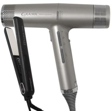 Imagem de Kit Secador iQ3 Gray e Prancha G-Evo Vera Ceramika - GA.MA PROFESSIONA