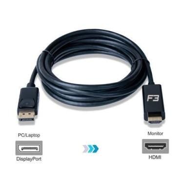 Imagem de Cabo Conversor Displayport P/ Hdmi 1.8 Metros Jc-Cb-Dmi18 - F3
