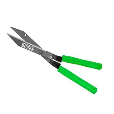 Imagem de Tesoura Para Grama 12'' Cabo Plástico Verde - Ideal Para Jardins E Arbustos