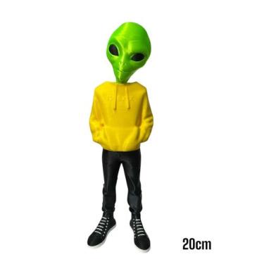 Imagem de Boneco Et 38cm Com Blusa Alienígena Extraterrestre - FLEX3D