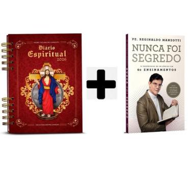 Imagem de Kit livros fisíco, Diário Espiritual 2026 Capa Clássica, + Nunca Foi S