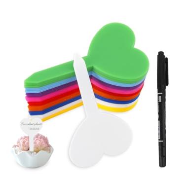 Imagem de Etiquetas de plantas, marcadores de plantas, etiquetas de plantas para mudas, etiquetas de jardim ao ar livre à prova d'água, marcadores de jardim para plantas ao ar livre, marcadores de plantas de