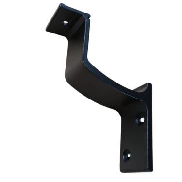 Imagem de Suporte para corrimão de alumínio escada parede cor preto - Sabra Ferr