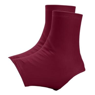 Imagem de Pegciuho Capas para Chuteiras de Futebol, Protetores de Chuteiras, Polainas E Mangas Esportivas Feitas de Tecido Elástico para Bloquear Detritos, Adequadas Par, Vermelho