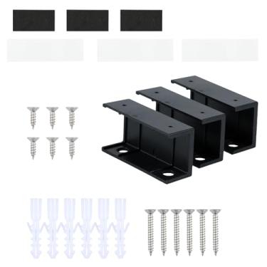 Imagem de Suporte multiuso embaixo da mesa para laptop, suporte ajustável sob a mesa, organizador antiarranhões para laptop