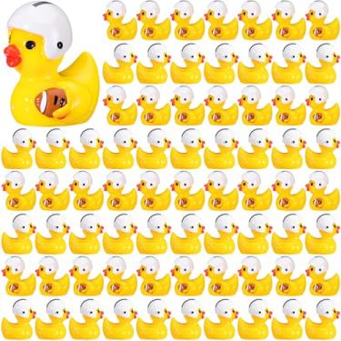 Imagem de VioraWhite 100 peças temáticas de patos mini bonecos de resina de patos pequenos bonecos de resina lembrancinhas de festa decorações de festa para artesanato, faça você mesmo, miniatura, paisagem