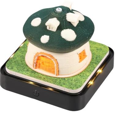 Imagem de Calendário 3D 2025, bloco de rasgo, calendário com luz de LED, calendário rasgável, escultura, calendário de mesa 2025, arte 3D, bloco de notas criativo, presente de artesanato para decoração de mesa