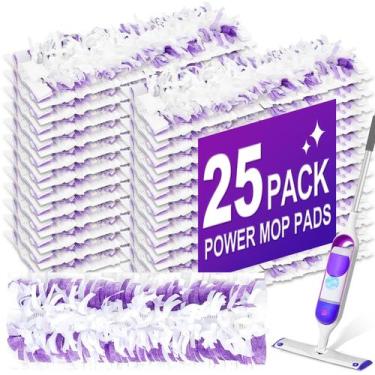 Imagem de Pacote de 25 recargas de esfregões descartáveis para Swiffer PowerMop 