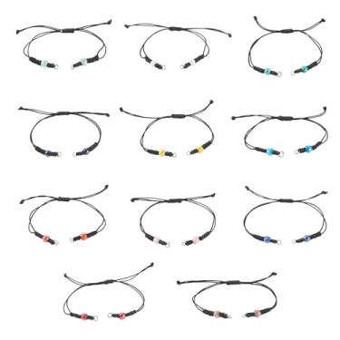 Imagem de Spritewelry Pulseiras de cordão ajustáveis para mulheres, pulseira de cordão trançado encerado, pulseira ajustável de poliéster preto para fazer joias, amizade, moda, acessório, Poliéster