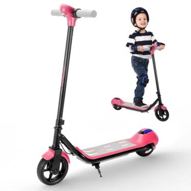 Imagem de HONEYWHALE E2 Patinete Elétrico Infantil, 138W Motor, 15KM/H Velocidade, 8KM Autonomia, Adequado para Meninos e Meninas dos 6 aos 12 anos, com Luzes LED Multicoloridas, 6,3 Inch Pneus Sólidos (Rosa)