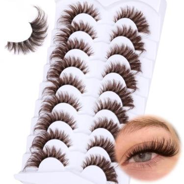 Imagem de Cílios postiços Zegaine Fluffy Brown Fox Eye 20 mm 9 pares