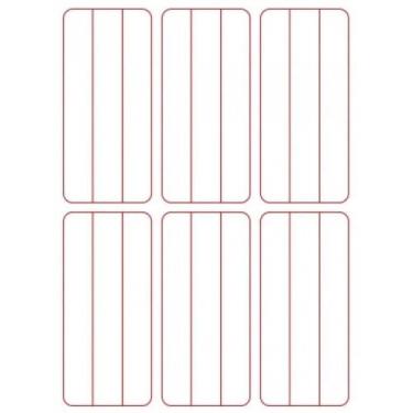 Imagem de Etiqueta manual 36 un vermelho Colacril
