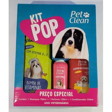 Imagem de Kit Pop Shampoo Bomba Vitamina + Condicionador + Perfume Pet - Pet Cle