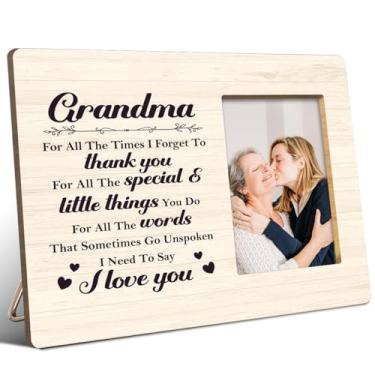 Imagem de JANLAN Porta-retrato para avó, presentes para avó, aniversário, Natal, Dia das Mães, For All the Times I Forgot to Thank You Nana, serve para fotos de 10 x 15 cm