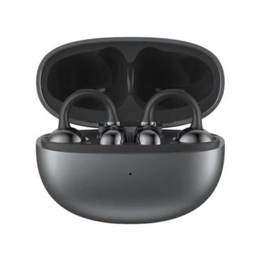 Imagem de FVDPWYE Fones de ouvido esportivos Earbuds ergonômicos, confortáveis ​​e elegantes, com orelhas abertas para uso diário, deslocamento e viagens, Preto