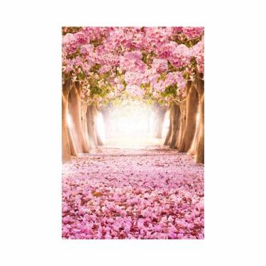 Imagem de Painel Sublimado Vertical Romano Muro inglês plantas - 080x180cm - Fab