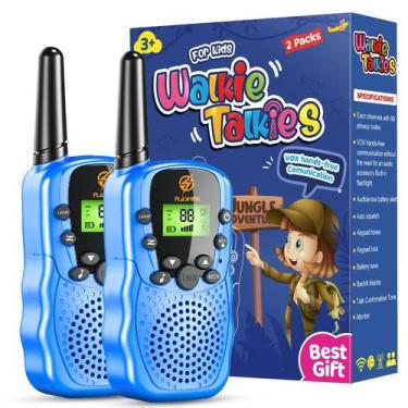 Imagem de Walkie Talkies DASTION-99 para crianças, pacote com 2 unidades, azul d