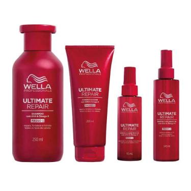 Imagem de Wella Professionals Ultimate Repair Kit - Shampoo + Condicionador + Le