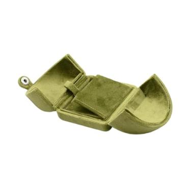 Imagem de Colaxi Caixa de joias, estojo para guardar joias, elegante, prático e compacto, caixa de presentes, porta-joias para proposta de casamento, penteadeira, Caixa de Brincos