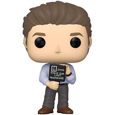 Imagem de Pop! The Office - Jim Halpert With Nonsense Sign #1046 – Funko, Azul