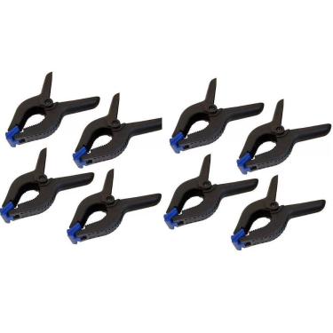 Imagem de Kit 8 Grampos Sargento Madeira Marceneiro Aperto Rápido 4Pol