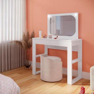 Imagem de Penteadeira com Espelho e Led Cristal - Móveis Fazzio