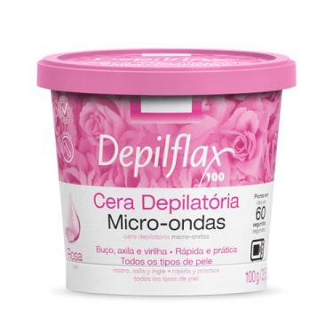 Imagem de Depilflax Cera Depilatória Microondas 200g, Rosa, 100g
