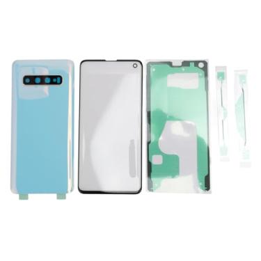 Imagem de XUXHOU Substituição da Tampa Traseira da Tampa de Vidro Traseiro S10 do Kit de Reparo Tela de Vidro de Frontal para Proprietários de Telefones Quebrados (Branco)