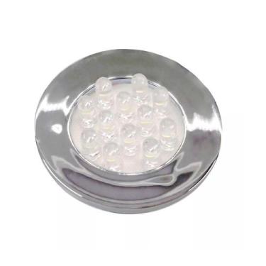 Imagem de Luminária Pontual Circular Cromada 12 LEDS Branco Puro - Nuze/Artetíli