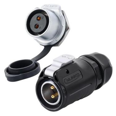 Imagem de Conectores impermeáveis CNLINKO LP20 2 pinos IP68 M20 macho fêmea