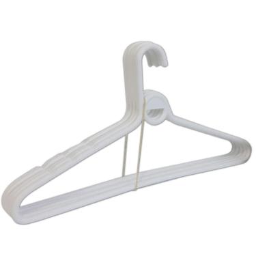 Imagem de Cabide Adulto 5 Pçs Branco Reforçado 39X20Cm Trioplast