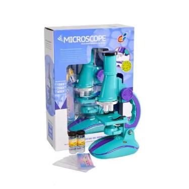 Imagem de Kit microscopio infantil educacional laboratorio luz led - Yeet