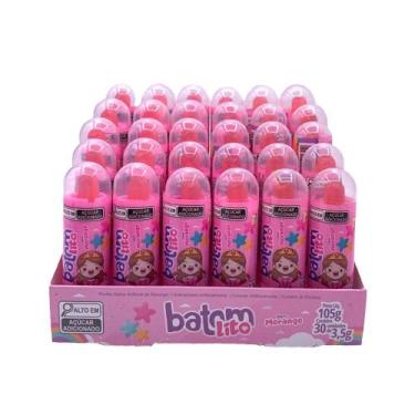 Imagem de Pirulito Batom Lito Sabor Morango Caixa Com 30 Unidades - Royal Toys