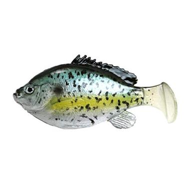 Imagem de FishLab BGWS-4.5-BC Bio Gill Weedless Swimbait Sinking Black Crappie 4 5/20.3 cm 1 1/56.7 g