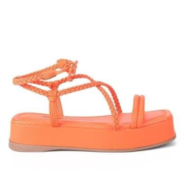 Imagem de Sandália Dakota Flatform Metalizada Com Amarração Y6582-Feminino