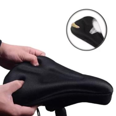 Imagem de Capa de Selim em Gel, Almofada de Silicone Ajustável para Banco de Bicicleta, Acessório Confortável para Ciclismo