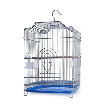 Imagem de Gaiola de pássaro com revestimento de aço inoxidável gaiola de pássaro papagaio peônia pombo grande espaço para atividades liberdade não enferruja forte durável ninho de pássaro